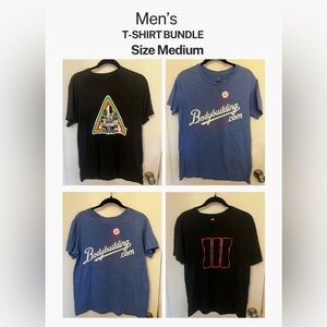 Men's T-Shirt Bundle - 4 Shirts (Size Medium)